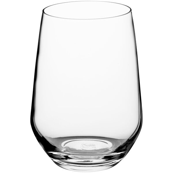 An Acopa Radiance highball glass with a white background.
