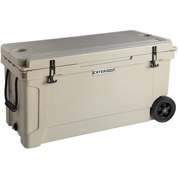 Catergator Cg100tanw Tan 100 Qt Mobile Rotomolded Extreme Outdoor Catergator Cg100tanw Tan 100 Qt Mobile