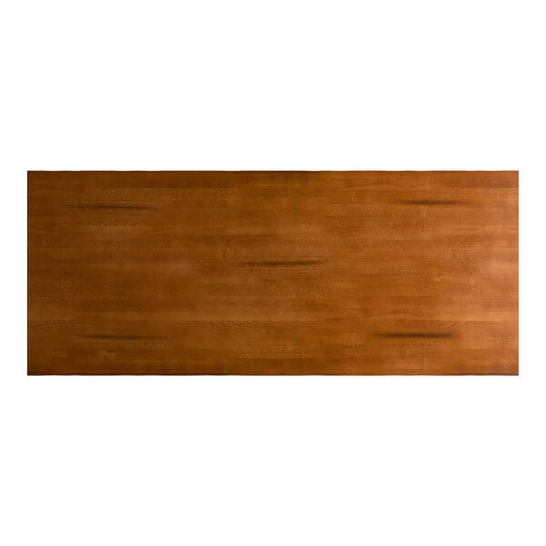 Lancaster Table & Seating 30" x 72" Rustic Walnut Solid Wood Live Edge Dining Height Table with 8 Boomerang Chairs