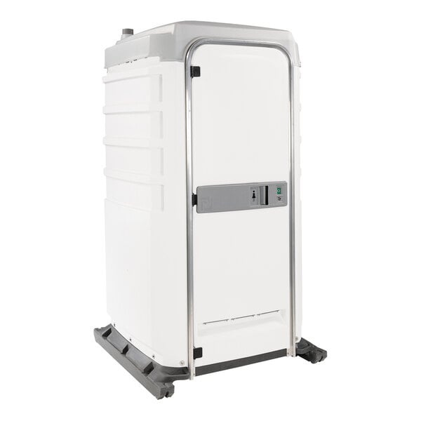 PolyJohn FS3-3008 Fleet White Premium Portable Restroom with Freshwater / Recirculating Flush Tank - Assembled