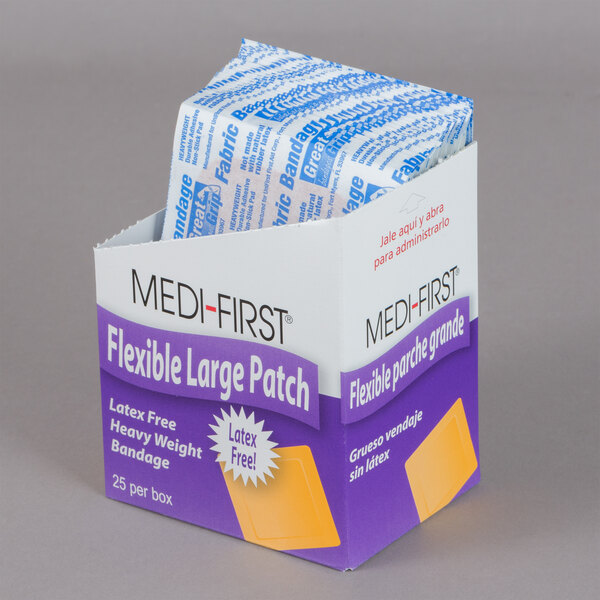 MediFirst 61873 2" x 3" Woven Adhesive Bandage Patch 25/Box