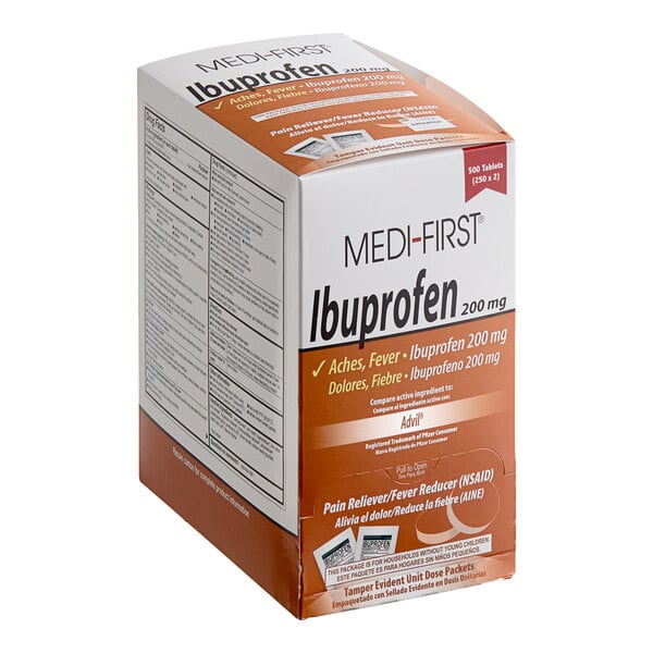 Medi-First 80813 Ibuprofen Tablets - 500/Box