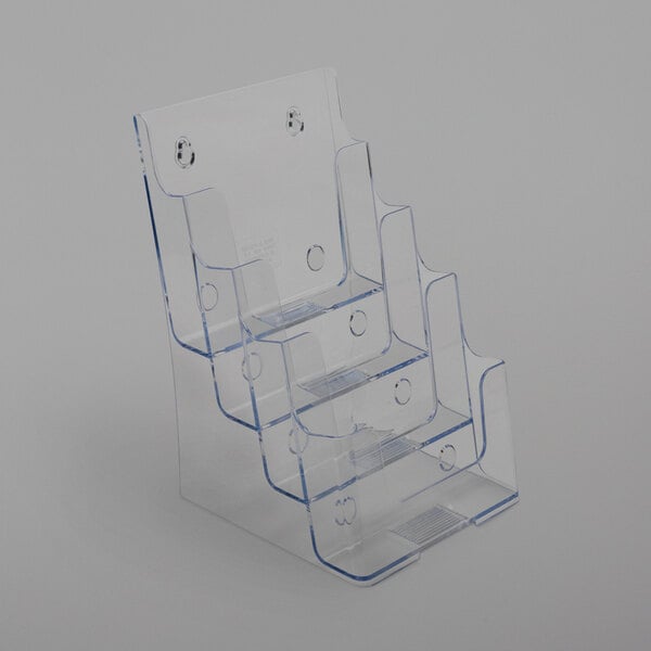 a clear plastic holder with holes