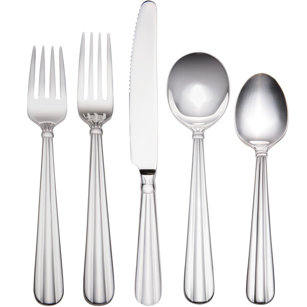 Acopa Harmony 18/8 Stainless Steel Extra Heavy Weight Flatware Set with