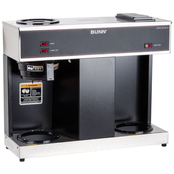 Bunn VPS 12 Cup Pourover Coffee Brewer with 3 Warmers - 120V (Bunn 04275.0031)