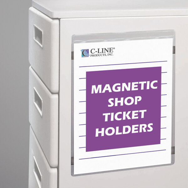 a white plastic box with a sign on it