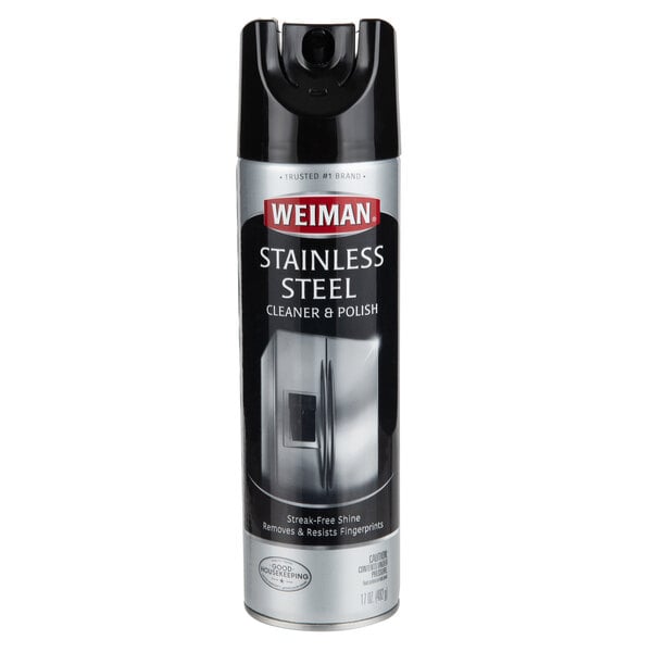 Weiman W49 17 Oz Aerosol Stainless Steel Cleaner Polish 6 Case