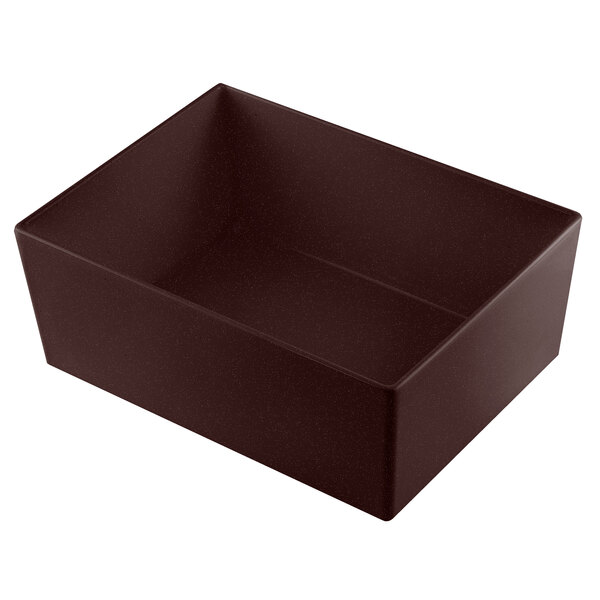 A brown rectangular Tablecraft bowl box with a white background.