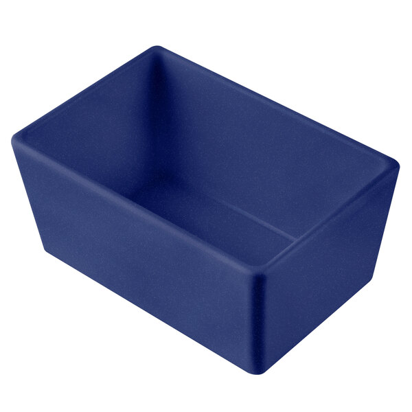 a blue rectangular object with a white background