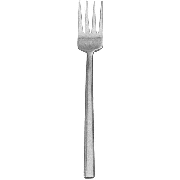 A Walco stainless steel salad fork with a silver fieldstone finish.