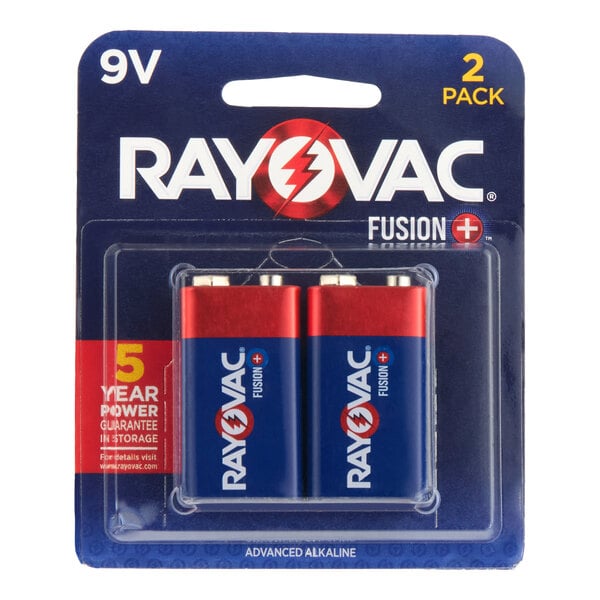 Rayovac A1604-2TFUSK Fusion 9V Advanced Alkaline Batteries   - 2/Pack