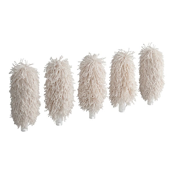 A set of five replacement brush heads for the Noble Products GP1250 Glass Genie Series.