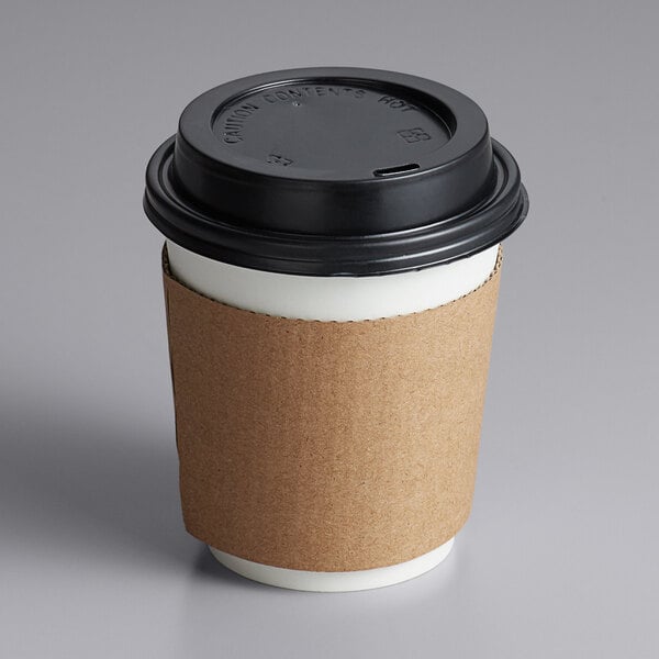 Small To Fit 8oz Cups Disposable White Coffee Cup Sip Lids To Fit 8oz or 12oz-16oz Paper Coffee Cups Sleeve of 100 Disposable Sip Lids