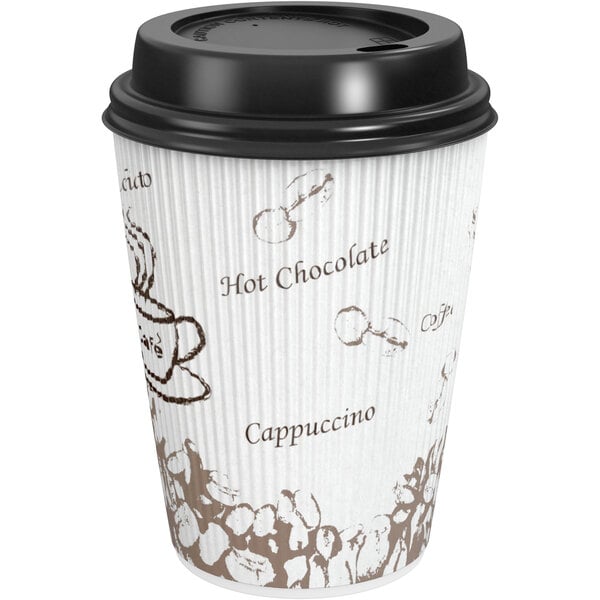 Choice 8 oz. Tall White Poly Paper Hot Cup - 1000/Case