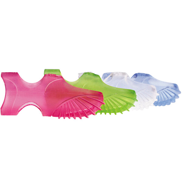 LEE 61070 Size 7 (Medium) Assorted Colors Rubber Finger Tip 10/Pack