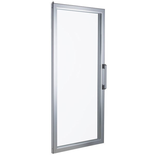 The left hinged door for an Avantco GDC-49 series refrigerator with a white background and black lines.