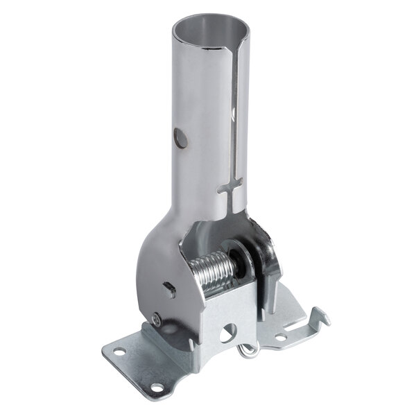 A Lavex metal handle socket with a spring.