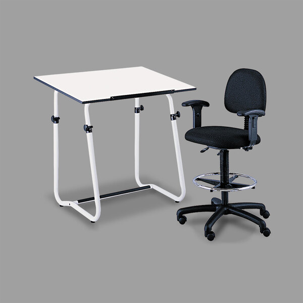 A white Safco PlanMaster drafting table top.