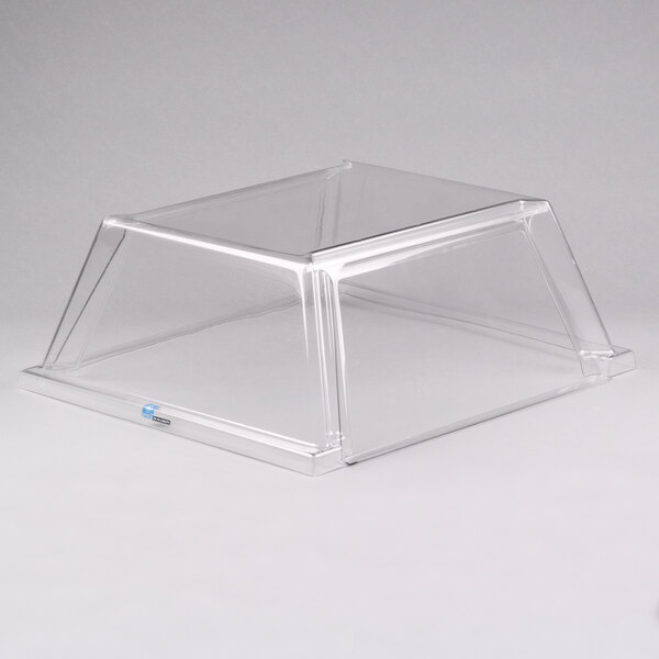 A clear plastic box with clear lids on top over Star Grill Max 75 Series hot dog roller grills.