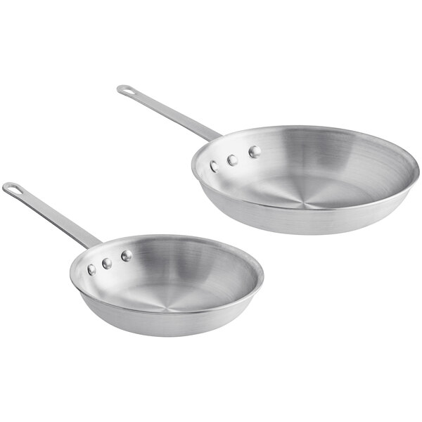 Choice 2-Piece Aluminum Non-Stick Fry Pan Set - 8 and 10 Frying Pans