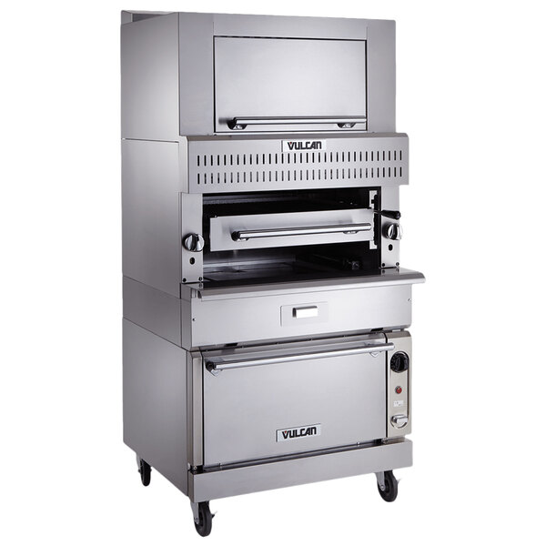 a large stainless steel oven