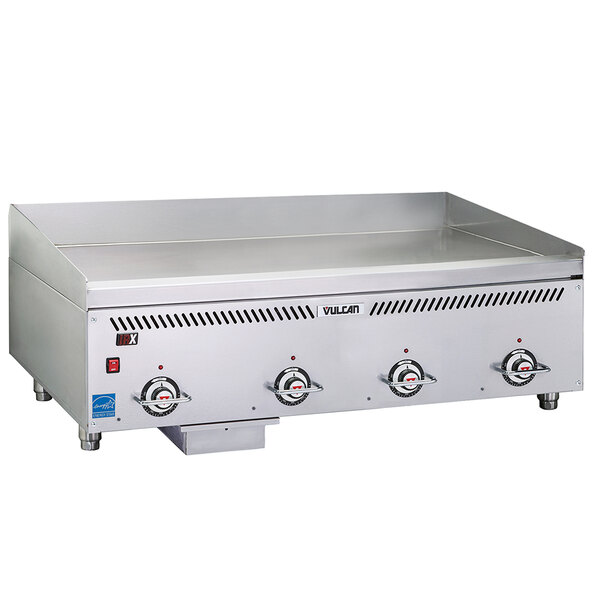 Vulcan VCCG48AS Natural Gas 48" Griddle with Atmospheric Burners and Steel Plate 120,000 BTU