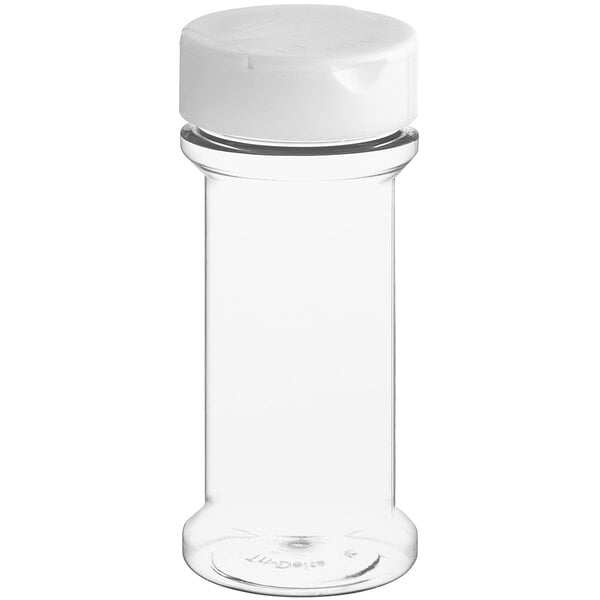 3 oz. Round Spice Bottle with White Lid