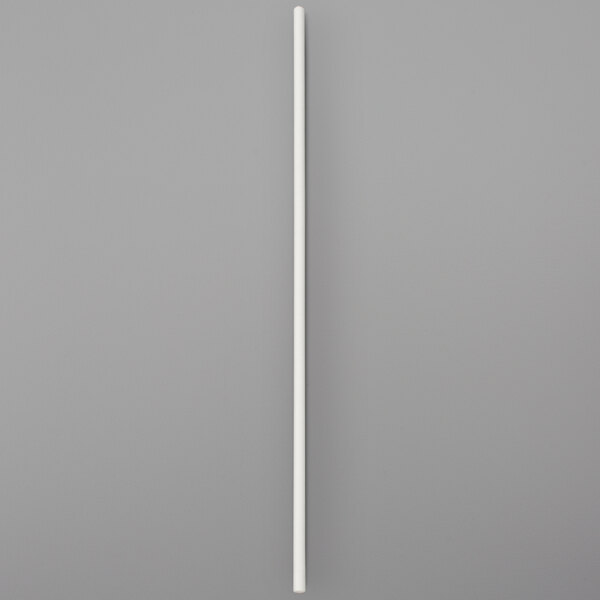 A white Paper Chocolate Rose stick on a gray background.