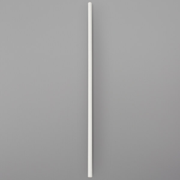 A white stick on a gray background.
