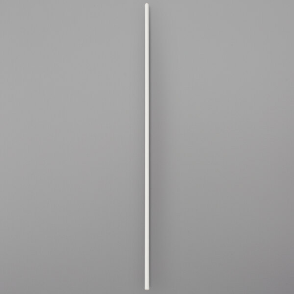 A white stick on a gray background.