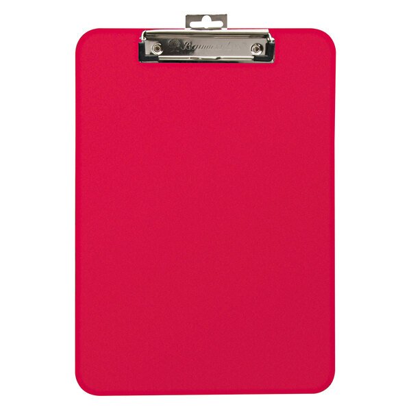 A red rectangular Mobile Ops clipboard with a silver clip.