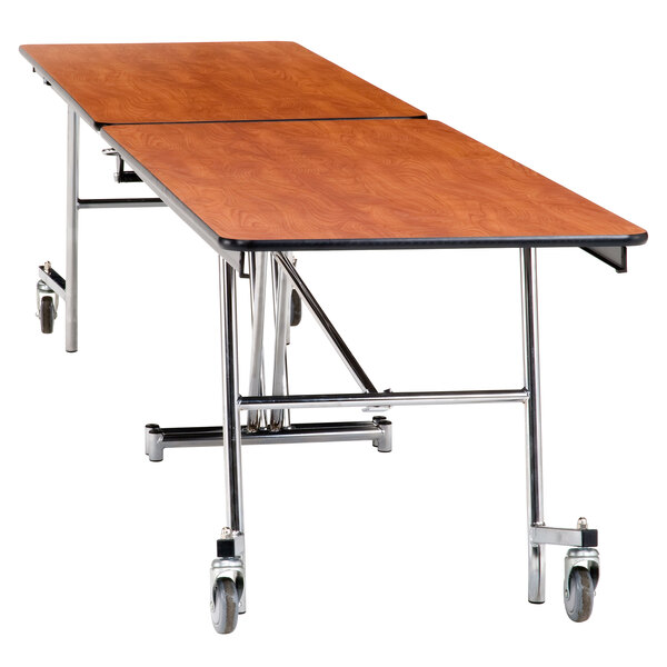 a table with wheels on it