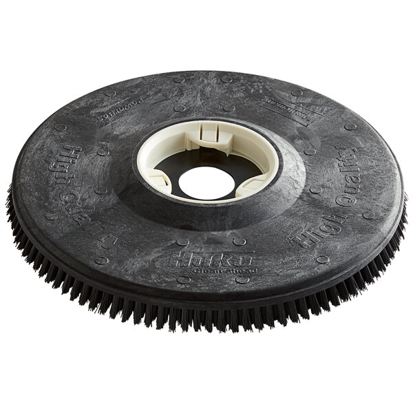 a circular black object with a white circle