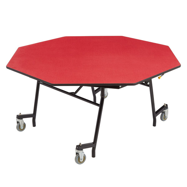 a red surface with white text