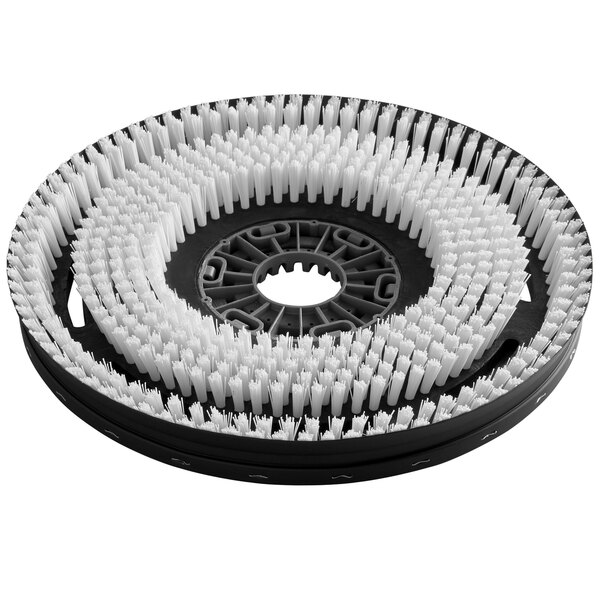 A Minuteman medium-duty disc brush with white bristles.
