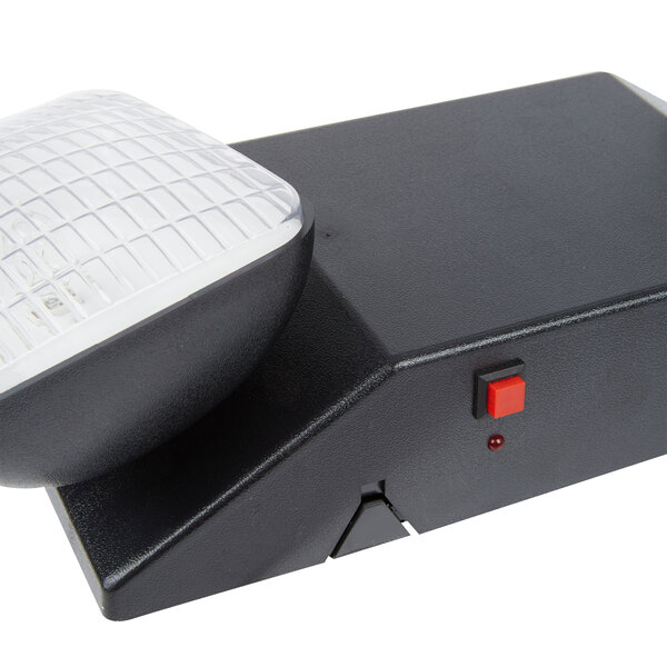 Emergency Lighting Unit 2 Lights Black with Battery Backup 120V