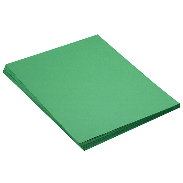 Pacon 8017 18" x 24" Holiday Green Smooth Finish 58 Construction Paper