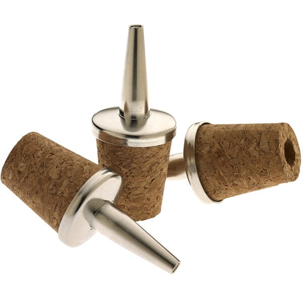 A Barfly stainless steel dasher top with silver tips.