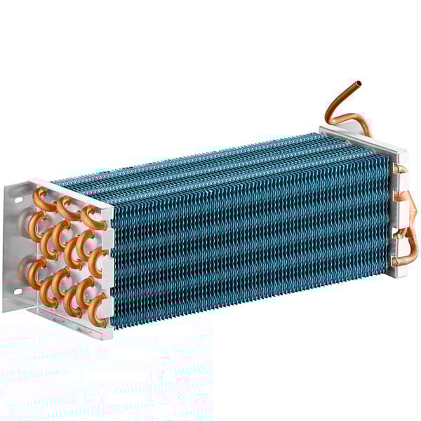 An Avantco evaporator coil with copper wires.
