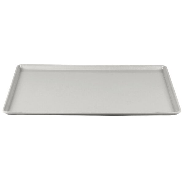 A taupe rectangular Cambro dietary tray.