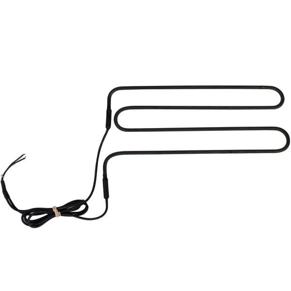 An Avantco defrost element with a black electrical wire attached.