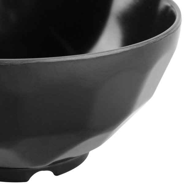 A close-up of a black GET Fuji bowl.