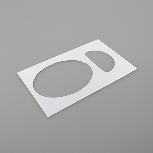 A white rectangular Bonstone tile with two circular cutouts.