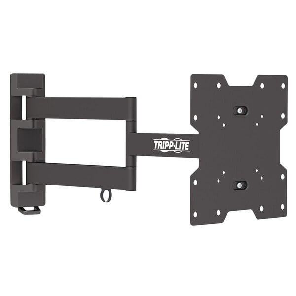 A black Tripp Lite swivel/tilt wall mount bracket with arms.