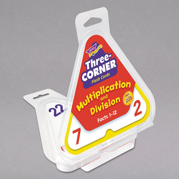 Trend Enterprises Three-corner Flash Cards Multiplication & Division for sale online 