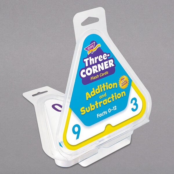 Trend T1670 ThreeCorner Addition and Subtraction Flash Cards 48/Pack