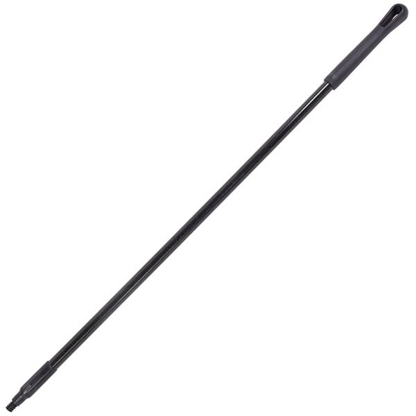 A black metal rod with a handle.