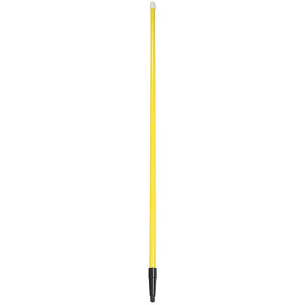 A yellow stick with a black tip.