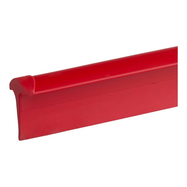 Carlisle 3656805 Sparta 24" Red Single Blade Rubber Squeegee with Plastic Frame