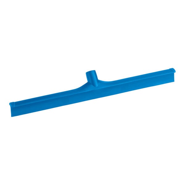 Carlisle 3656814 Sparta 24" Blue Single Blade Rubber Squeegee with Plastic Frame